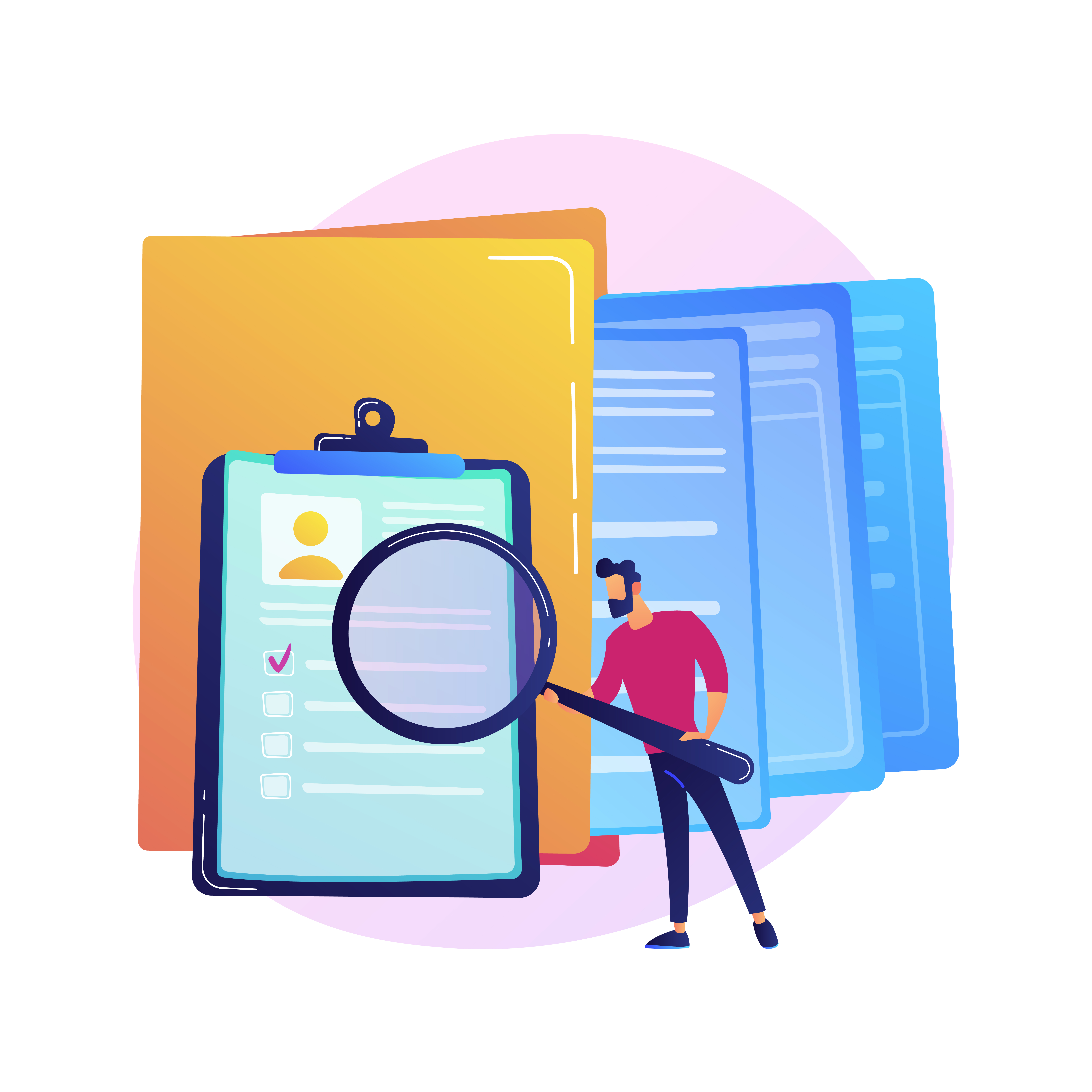 Documentation management vector concept metaphor